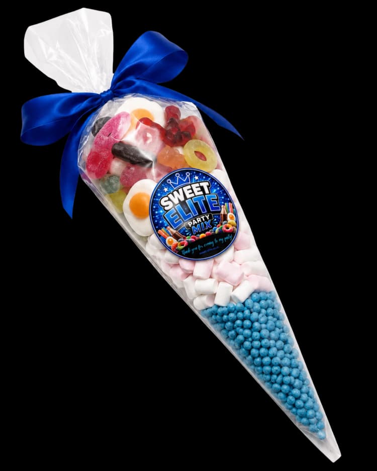 Sweet Elite blue party cone